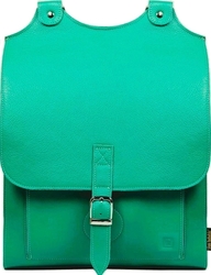 Velký kožený batoh - zelený