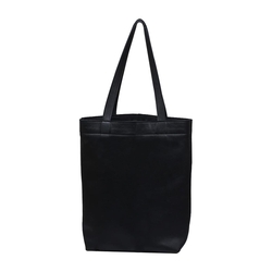 Černá kožená taška SHOPPER 