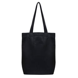 Černá kožená taška SHOPPER 