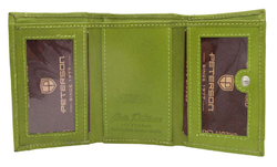 Dámský kožená peněženka - zelená