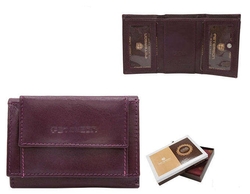 Dámský kožená peněženka - fialová