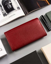Dámský kožená peněženka - červená 