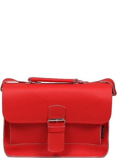 Kožená kabelka OLY - červená