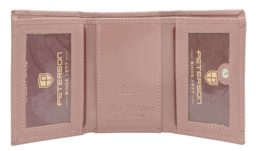 Dámský kožená peněženka - starorůžová