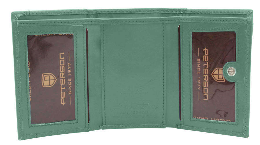 Dámský kožená peněženka - barva mint