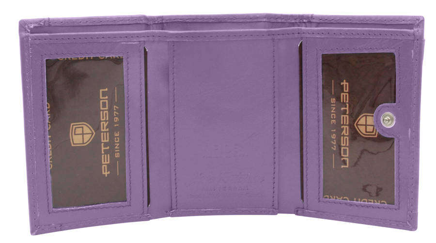 Dámský kožená peněženka - lila
