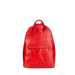 Kožený batoh CITY - červený